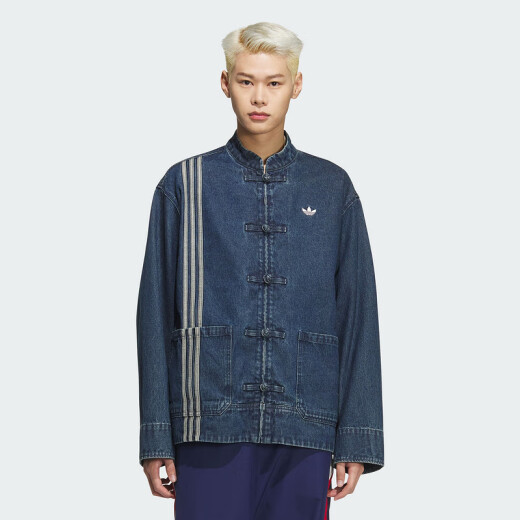 阿迪达斯 （adidas）运动  三叶草  男女蛇年新年款CNY新中式盘扣宽松外套 jz9928 均码 xxs