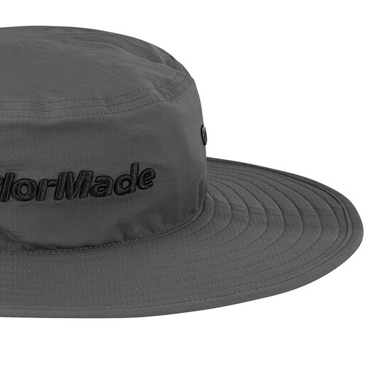Taylormade TaylorMay Golf Cap 2025 New Men's Sun Protection Breathable Sunshade Fisherman's Big Hat Golf Hat V97037 Gray One Size L/XL-58CM-59CM