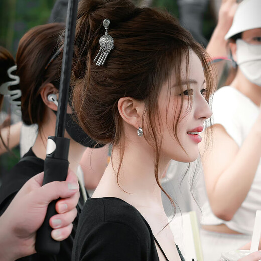 Shijun (SHIJUN) gives mother a hairpin gift on March 8th Goddess Day, ancient style Zhao Lusi's same style new Chinese tassel 2025 new high-end tassel hairpin