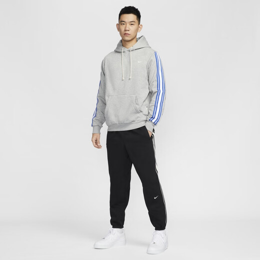 Nike (Nike) Offizielle Therma-Fit-Männer plus Fleece-Basketballhose warm HJ3884 010 Schwarz/Licht Elfenbein Weiß XL