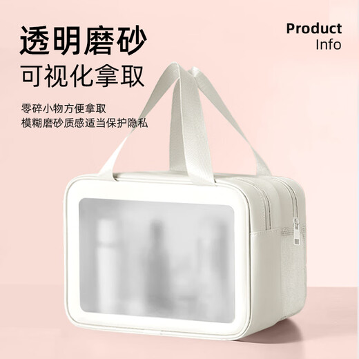 Sac de maquillage de voyage lehuo portable de grande capacité pour femmes sèche et humide Sac de natation des articles de toilette Produits de soins de la peau pour femmes