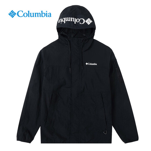 Columbia Columbia Veste masculine 2025 printemps Nouvelle veste de randonnée hydrofuge de sport extérieure WE4839 011 / Black L / 180