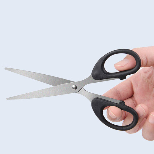 Office scissors, children's handmade scissors, student diy paper scissors, paper knife, stainless steel black small scissors, art scissors 6CMX12CM*3 pieces