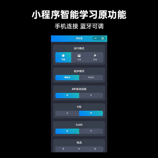 丽田博凯星控制器蓝牙智能60V72摩二两轮驱动雅迪爱玛小刀台铃适用 45A弱磁1000-12048-