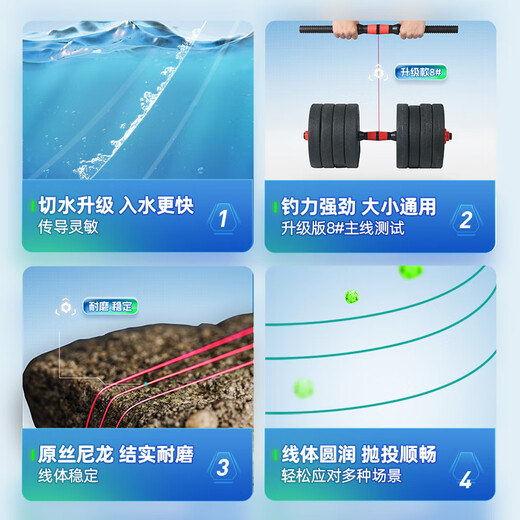 Handing Fishing Line Main Line Sub-line Dawu Fishing Line Fishing Strong Tension Platform Fishing Luya Nylon Fishing Line Main Line No. 5.0