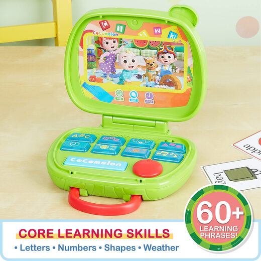 Cocomelon Singing Learning Laptop Toy for Kids Lights Sounds and Music Encourages Recognition