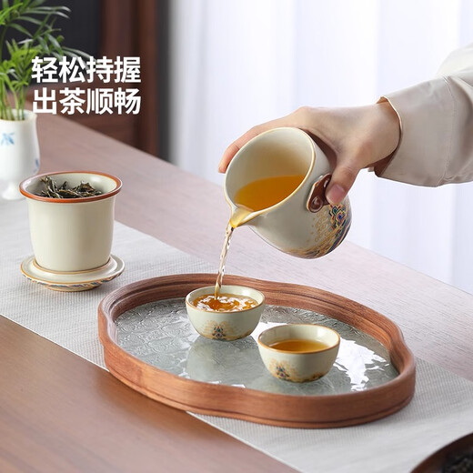 Shangyanfang Forbidden City Cultural and Creative Portable Travel Tea Set Quick Cup Outdoor Camping High-end Tea Cup Souvenir Gift