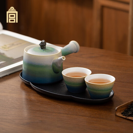 Forbidden City Culture Impression Qianli Jiangshan Tea Set Complete Tea Set Palace Museum Cultural and Creative Gift Birthday Gift Gift Box Set of 5