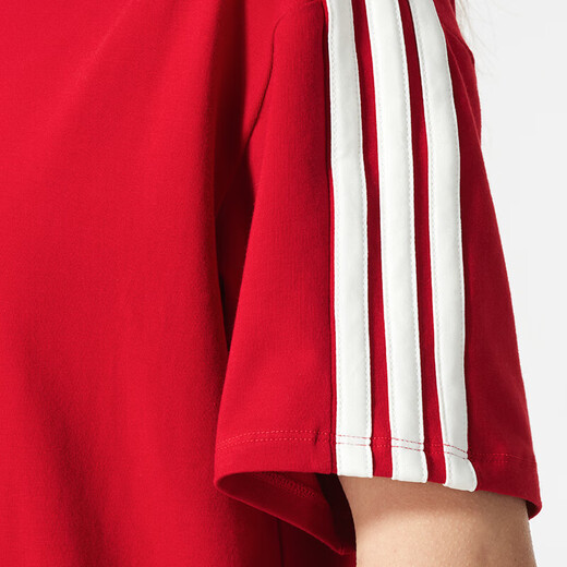 Adidas Frauensportanzug 25 Sommer neue dreistreifen lässige Kurzärmer-T-Shirt Lose Fünfviertel Hosen Shorts zweiteiliger JM8836+JY8574 XL
