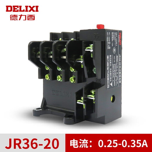 Delixi Electric thermal overload protection relay JR36-2010-166.8-11AJR16B phase loss protection JR36-20 0.25-0.35A