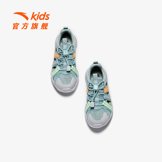 ANTA Children's Sandals Boys' Shoes Sports Shoes 2025 Summer New Outdoor Baotou Water and Land River Tracing Shoes Beach Shoes Fisheye Blue/Mud Lime-1 28