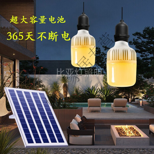 XMSJ太阳能灯笼灯泡灯笼灯芯新年庭院大门口阳台户外照明LED光源 3524太阳能红灯泡套装双灯1-2暖