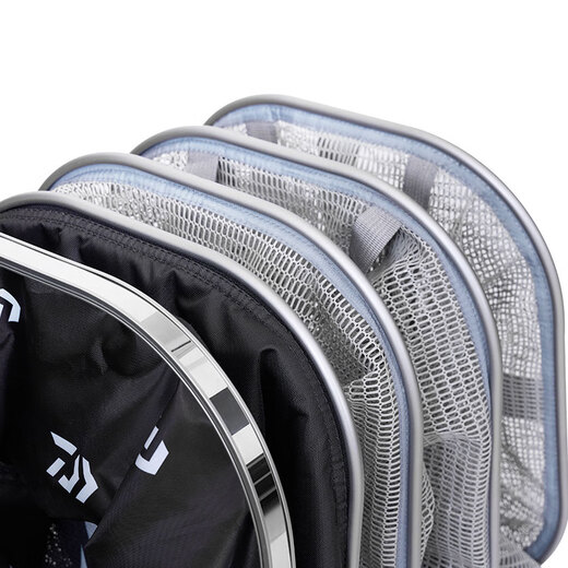 DAIWA 25 New Square Silicone Fish Protector Black Pit Wild Fishing Net Pocket Portable Fishing Protector Fishing 40cm 2m Square (diameter 40x35cm, length 2m)