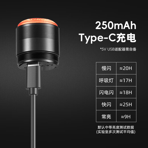 Rock Brothers Bicycle Smart Tail Light Brake Sensing Light Mountain Bike Road Bike Night Riding Tail Light Riding Equipment