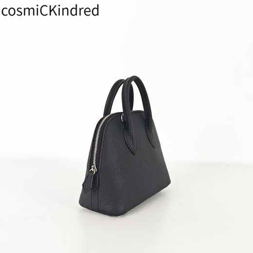 Cosmickindred Top Saper Bolso de piel de vaca Conmovedor Bolso de cuero versátil Bolso de cuero un hombro Bolsa de carcasa de cuerpo Mujer Elefante Gris