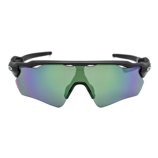 欧克利Oakley Radar Ev雷达9208公路车运动跑步偏光太阳骑行眼镜 磨砂黑绿框偏光谱锐智宝石绿镜片