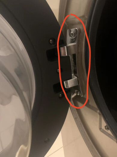 XMSJ通用滚筒洗衣机门铰链配件大全门合页门钩勾门轴门支架门把手升级 反面专用号1592门铰链