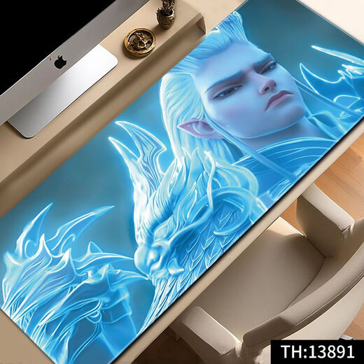 Clcey Mouse Pad Nezha Super grand ordinateur clavier PAD 2D PAD DE MOUSE ESPORTS OPRODICAT DE BURD PAD LOCK LORT ANTI-SLIP BURANCE 13886 Ma vie est mon propre 600x300x2mm
