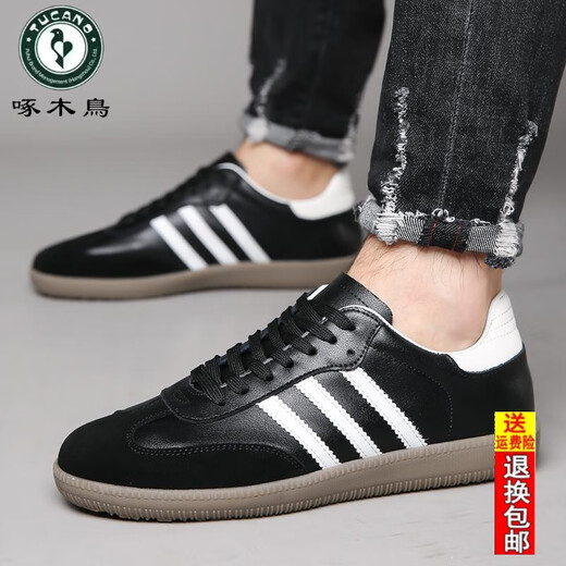 Holzspecker Neue 2025 Schuhe Neue leichte Männerschuhe lässige Schuhe Casual Soft Soft Sports Schuhe Trendy Trainingschuhe Männer 9920 Black Boutique Version 39