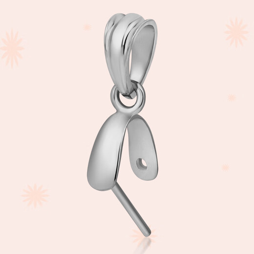 Fujiu 18K gold jade buckle Buddha Goddess of Mercy leaves amber jade DIY clip accessories glossy water drop empty pendant 18K gold