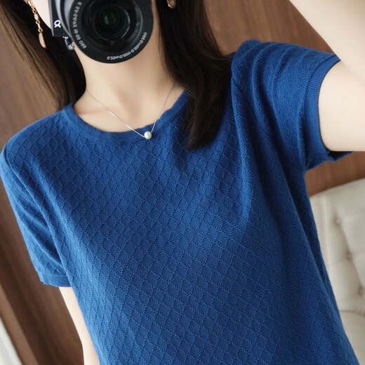 Дэн Pretty Xinjiang Cotton's New Summer Letred Round Cround Sheams Shipeded Forking's Leaso's Forge Fore Werbatile Top Base Shirt Tendy 9898 Кожаный розовый M 80-100-джин [Jin равняется 0,5 кг]