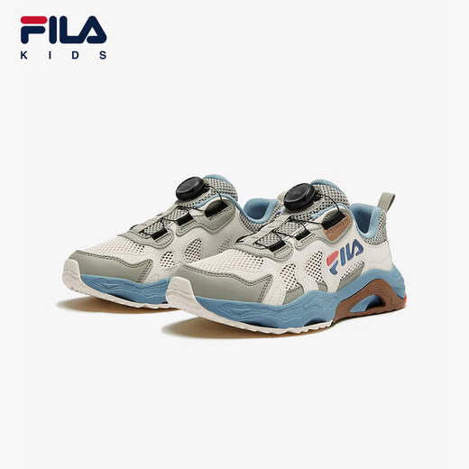 Fila Fila Chaussures pour enfants Chaussures de formation complète des enfants 2025 Summer Sports Chaussures Sports For Hommes et filles Middle Enfants Chaussures de plein air Blanc / Église Stone Green-Ja 37 Longueur intérieure 23,5 cm