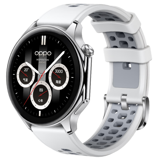 OPPO Watch X 冰川岩灰【国家补贴15%】全智能手表 运动健康手表 男女eSIM电话手表 送礼 oppo手表