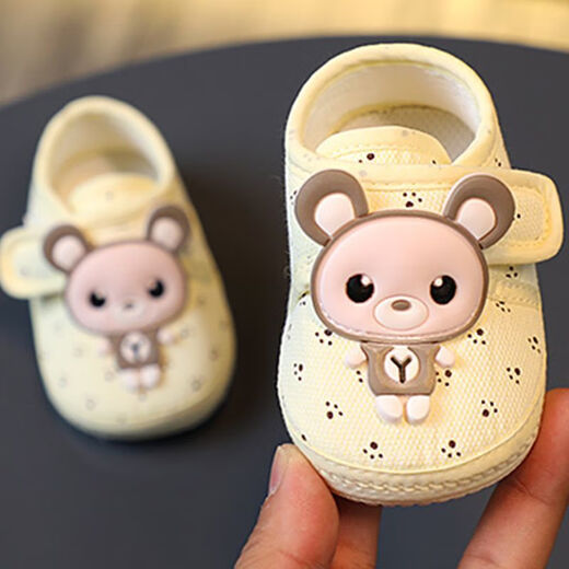 Remtin Frühling und Herbst 0-1 Jahr alte männliche und weibliche Baby Kleinkindschuhe 3-6-12 Monate Baby Stufe Frontschuhe Neugeborene Babyschuhe Single Schuhdruck kleiner Tigerblau (Rindfleischehne) 12,5 Innenlänge cm (11-13 Monate)