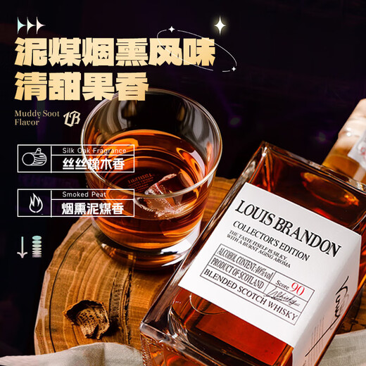 Passton Scotch Whisky de 40 grados de 40 grados Louis Brandon Collection Whisky Single Pack 500ml