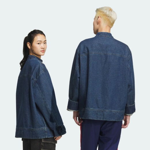 阿迪达斯 （adidas）运动  三叶草  男女蛇年新年款CNY新中式盘扣宽松外套 jz9928 均码 xxs
