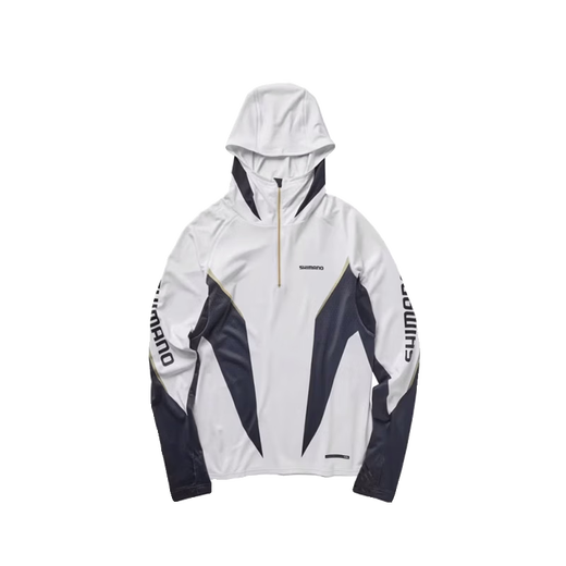 SHIMANO24 IN-053U gray summer ice silk quick-drying hooded fishing clothing red XL