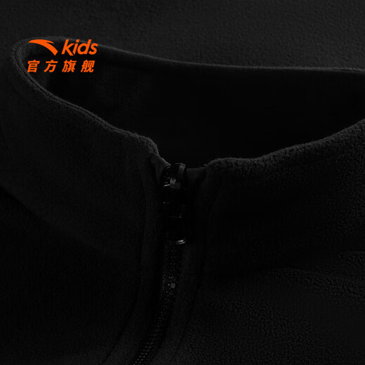 Anta-Kinderjacke Herren Kinderkleidung für den Frühling 2025 Neues zweiköpfiges zweiteiliger Top und windproofes Black Black (Vollmark) / Basic Black-3 140 cm