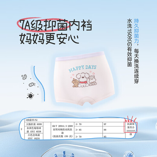 Jiu Suiban miiiiichan co-branded children's underwear girls 7A antibacterial boxer briefs for older children modal thin shorts