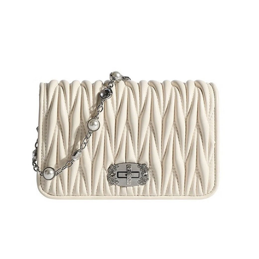 Hermes (HERMES) armpit bag for women 2025 new spring and summer white niche design fashionable and versatile one-shoulder crossbody bag white