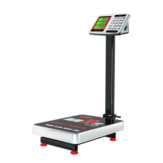 Yongcai (YONGCAI) electronic scale waterproof commercial stainless steel durable scale accurate household weighing floor scale aquatic seafood express scale industrial stall selling vegetable scale 200 kg 32*42 rust-resistant waterproof strong power storage foldable back