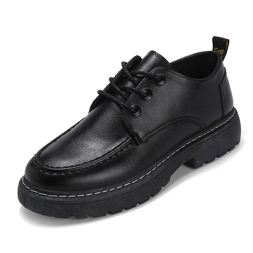 Feili Xidi leather shoes men's shoes Derby business low-top small leather shoes youth casual shoes 880 black single 41