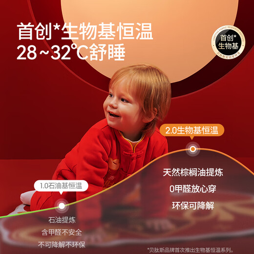 Betis baby New Year's greetings autumn and winter quilted one-piece clothes New Year's goods festive full moon hundred days baby outing cotton clothes