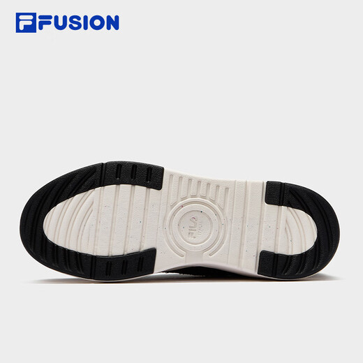 Fila fusion zhang hao même style fichier de mode marque de chaussures pour hommes skateboard 2025 Été nouveau 50-50 chaussures de toile chaussures décontractées noir / lait blanc-bg 42