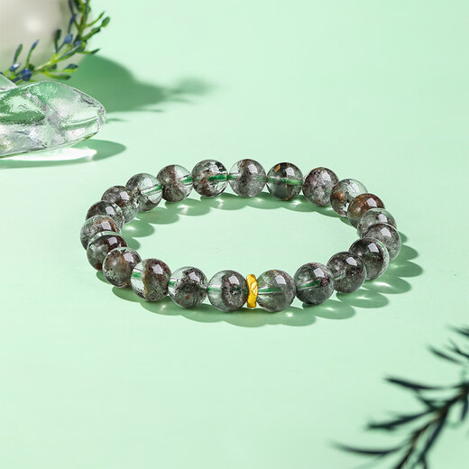 Liuguifu Jewelry Gold Bracelet Green Ghost Broken Gold Bracelet Pure Gold Bracelet Birthday Gift for Women About 0.05g + Brand Gift Box