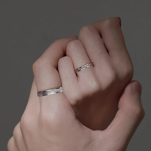 RHM platinum rings for men and women, galaxy platinum couple rings, customized closed wedding rings, Valentine's Day gifts for girlfriends, platinum galaxy couple rings, pair + certificate + gift box