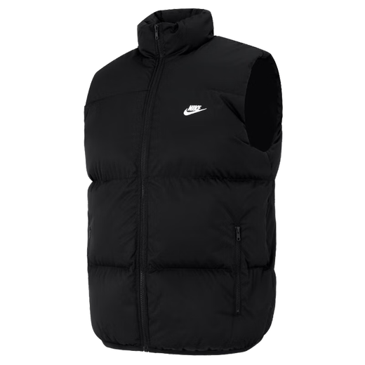 耐克（NIKE）棉马甲男士冬季立领防风运动服保暖棉服休闲无袖背心外套 FB7374-010 S