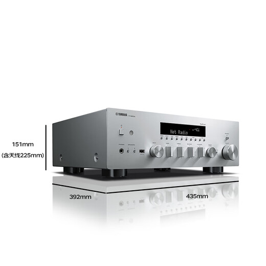 雅马哈（Yamaha）R-N600A HiFi流媒体高保真功放 发烧USB 光纤/同轴数字输入 蓝牙 WIFI Phono端口 银色