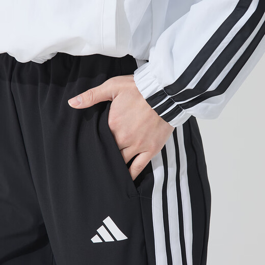 Adidas Frauensportanzug 25 Frühling Neues komfortables, atmungsaktives gewebbares Windproofjacke Jacke Lose Hosen zweiteiler Set Je6173+Ji8313 XL