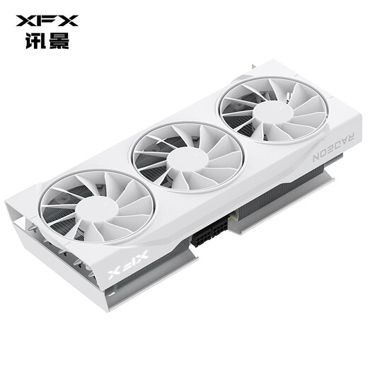 Xunjing (XFX) AMD Radeon RX 9070 XT Snow Wolf 16GB White New E-Sports Design Game Game Learning Desktop Computer Card Independent Graphics Tarjeta