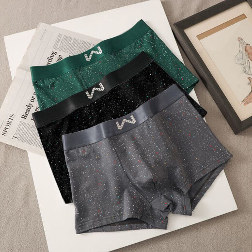 Modal Men's Was's Starry Sky Print Pure Algodón ALTODA ALTAVABLE ALTA COMENDIDOS PERSONALIZADOS PERSONALIZADOS PERSONALIZADOS Medio Wisty Shorty HypB3294 [blanco + verde + azul + negro 4 tiras 3xl Recomendado 150-170Jin [Jin equivale a 0.5 kg]