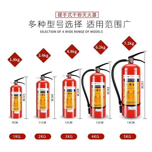 LESSO联塑联塑灭火器4kg干粉手提式车家商用物业仓库12358公斤消防箱子套装 联塑4Kg套装两个灭火器+一个箱