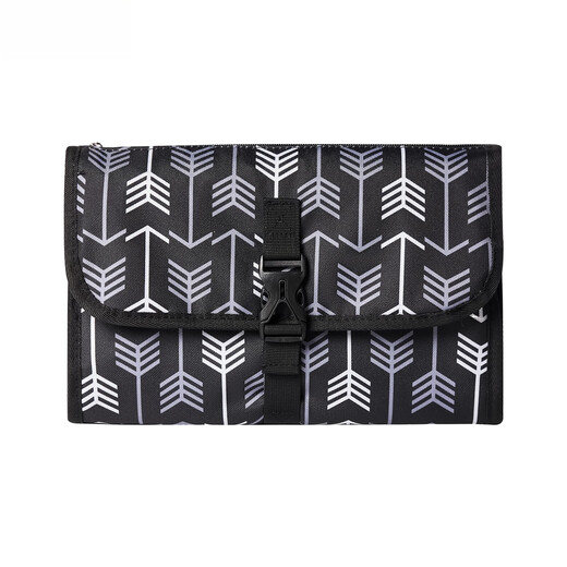 Tongxin portátil para almohadilla de pañal de pañales mesa impermeable de pañales con productos de pañales materno y bebé flechas blancas transfronterizas todo código