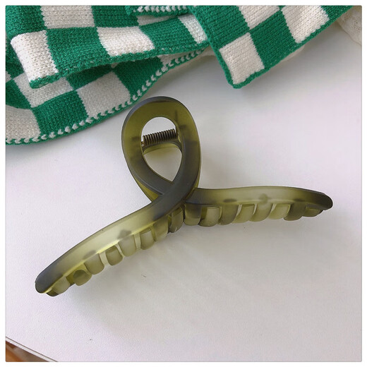 Jiao Xuefia Acrylic Frosted Shark Clip Charming Purple Hair Clip Women's Back of Head High-end Hair Clip Headwear Hair Clip