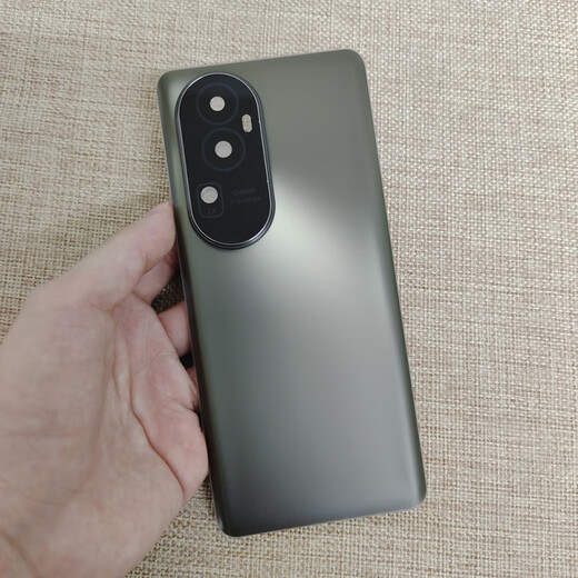 OPPO适用于OPPOreno10玻璃后盖Reno10pro+电池盖替换原装后壳手机后屏 reno10pro+【月夜黑】+镜框+散热贴