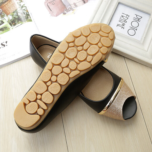 Ventilateur hualuo marque de poisson bouche simple chaussures femmes chaussures plates chaussures non glipt les femmes enceintes chaussures mère sandales femme blanc 39